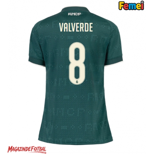 Real Madrid Federico Valverde #8 Tricou Fotbal Replică 2026-27 Femei Deplasare Real Madrid Federico Valverde #8 Tricou Fotbal Replică 2026-27 Femei Deplasare
